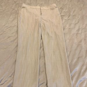 Antonio Melani Cream Colored Linen Work Pants, Size 6, EUC!!!